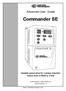 Commander SE. Advanced User Guide. Variable speed drive for 3 phase induction motors from 0.25kW to 37kW. Part Number: Issue Number: 4