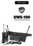 UWS Channel Select UHF Wireless System