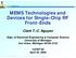 MEMS Technologies and Devices for Single-Chip RF Front-Ends