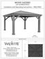 WOOD GAZEBO. Installation and Operating Instructions YM12705Z. with ALUMINUM ROOF. HEIGHT: 10 6 or 3.2m. Revised