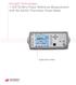 Keysight Technologies 1 mw 50 MHz Power Reference Measurement with the N432A Thermistor Power Meter. Application Note