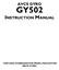 AVCS GYRO GY502 INSTRUCTION MANUAL YAW-AXIS STABILIZER FOR MODEL HELICOPTER (RATE GYRO)