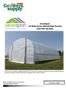 GrowSpan 24' Wide Series 500 Tall High Tunnels with Roll-Up Sides