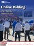 Online Bidding. User Guide HANDY HINT! Our online Auction works best with Google Chrome