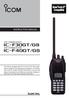 if30gt/gs if40gt/gs INSTRUCTION MANUAL VHF TRANSCEIVER UHF TRANSCEIVER