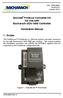 BACnet Protocol Converter Kit for Use with Bacharach GDA-1600 Controller. Installation Manual