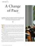 A Change of Pace COVER STORY 26