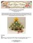12 Days of Christmas Tree Countdown Designed By: Melissa Davies November 2012