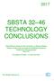 SBSTA TECHNOLOGY CONCLUSIONS