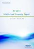 FY 2011 Intellectual Property Report. April 1, 2011 March 31, 2012