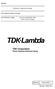 TDK Corporation Power Systems Business Group