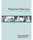 Physician Directory.