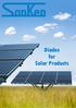 Sanken Power Systems (UK) Ltd. Diodes for Solar Products