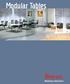 Modular. Tables. p12. p18. meeting training consulting conference collaboration education flexible reconfigurable adaptable