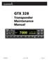 GTX 328 Transponder Maintenance Manual