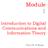 Module 1. Introduction to Digital Communications and Information Theory. Version 2, ECE IIT, Kharagpur