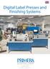 Digital Label Presses and Finishing Systems