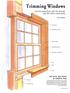 Trimming Windows. Get the jambs flush with the drywall, and the miters come easily THE PARTS AND PIECES OF WINDOW TRIM BY JIM BLODGETT