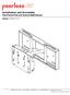 Installation and Assembly: Flat Panel Pull-out Swivel Wall Mount