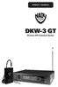 Owner s Manual DKW-3 GT. Wireless VHF Instrument System