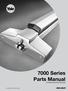 7000 Series Parts Manual. Architectural Exit Devices. An ASSA ABLOY Group brand
