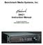 Benchmark Media Systems, Inc. DAC1 Instruction Manual. 2-Channel 24-bit 96 khz Audio Digital-to-Analog Converter