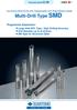 Multi-Drill Type SMD. Sumitomo Multi-Drills with Replaceable and Regrindable Heads. Programme Expansion: