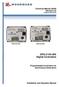 DPG-21XX-00X Digital Controllers. Technical Manual (Revision G) Original Instructions. Programmable Controllers for Isochronous Generators
