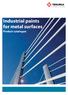 Industrial paints for metal surfaces. Product catalogue