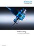 Product Catalog. Sensors and Solutions for Cutting Force Measurement.