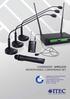 CONDENSER - WIRELESS MICROPHONES, CONFERENCE-SET