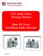 CNC Lathe Series Training Manual. Haas TL Series Tool Room Lathe Operator
