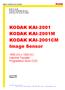 KODAK KAI-2001 KODAK KAI-2001M KODAK KAI-2001CM Image Sensor
