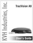 KVH Industries, Inc. TracVision A9. User s Guide