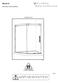WC INSTRUCTION MANUAL 2 PEOPLE REQUIRED SHOWER DOOR KW002