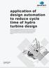 application of design automation to reduce cycle time of hydro turbine design