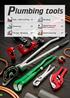 lumbing tools Pipe / Tube cutting 13 Bending Assembly and Maintenance Clamping Flaring / Swaging Drain cleaning