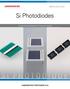 Selection guide - April Lineup of Si photodiodes for UV to near IR, radiation HAMAMATSU PHOTONICS K.K.