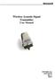 Wireless Acoustic Signal Transmitter User Manual