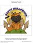 Halloween Puzzle. Print puzzle on cardstock if possible, then cut apart pieces. Have fun with the puzzle as you learn about Halloween.