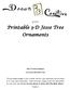 Printable 3-D Jesse Tree Ornaments