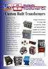 Established 1942 Quality Service Competitive Prices Single Phase Transformers Three Phase Transformers Open frame or Enclosed Smoothing Chokes