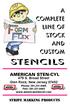 stencils A complete line of stock and custom AMERICAN STEN-CYL 339 Spook Rock Road Suffern, NY STRIPE MARKING PRODUCTS
