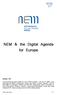 NEM & the Digital Agenda for Europe
