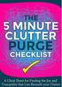 ESSENTIAL CLUTTER PURGE CONCEPTS...