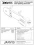 JARVIS. Model Buster IV Forequarter Beef Splitting Band Saw Installation Instructions... 9 TABLE OF EQUIPMENT