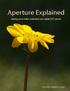Aperture Explained. helping you to better understand your digital SLR camera SLR PHOTOGRAPHY GUIDE