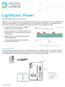 LightRules. Power HARDWARE SPECIFICATIONS SYSTEM DIAGRAM