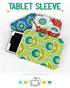 tablet sleeve a sewing pattern by