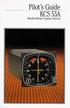 Pilot s Guide KCS 55A. Bendix/King Compass System